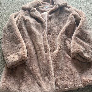 Cozy Tan Faux Fur Women's Coat